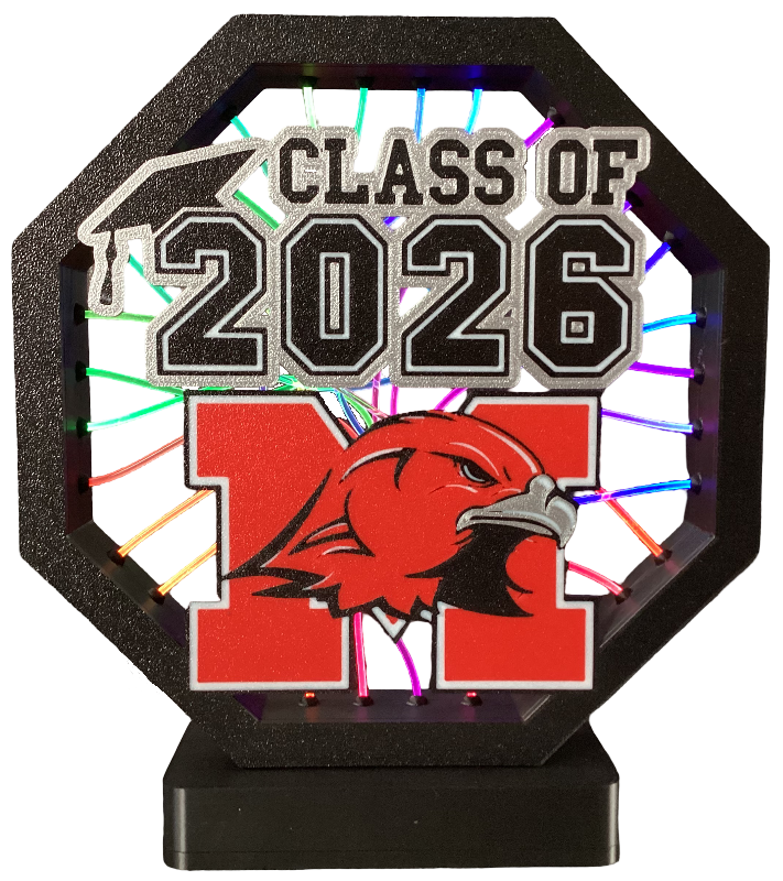 Maine South Class of 2026 - Cover for Fiber Optic Lamp