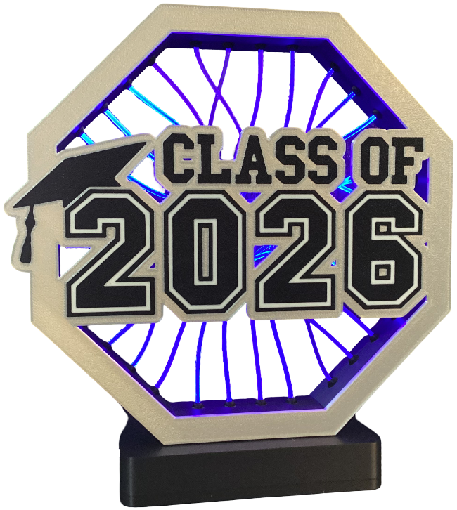 Class of 2026 - Cover for Fiber Optic Lamp