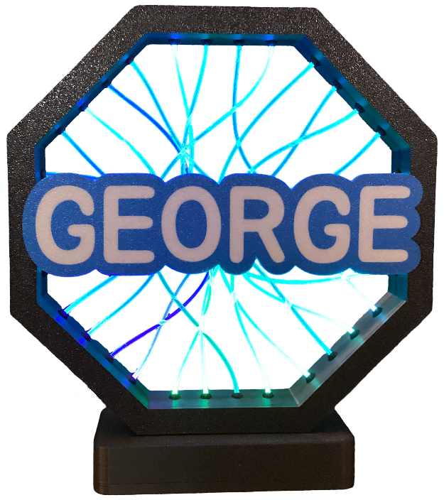 Personalized Name - Cover for Fiber Optic Lamp