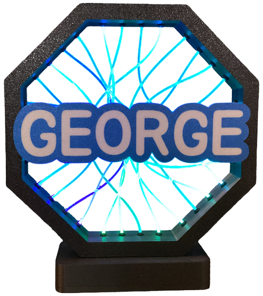 Personalized Name - Cover for Fiber Optic Lamp