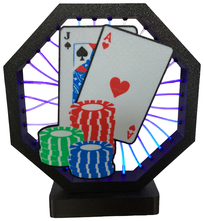 Poker - Cover for Fiber Optic Lamp
