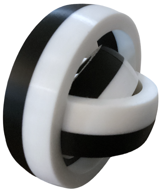 Rotating Rings Fidget Toy (Two Colors)